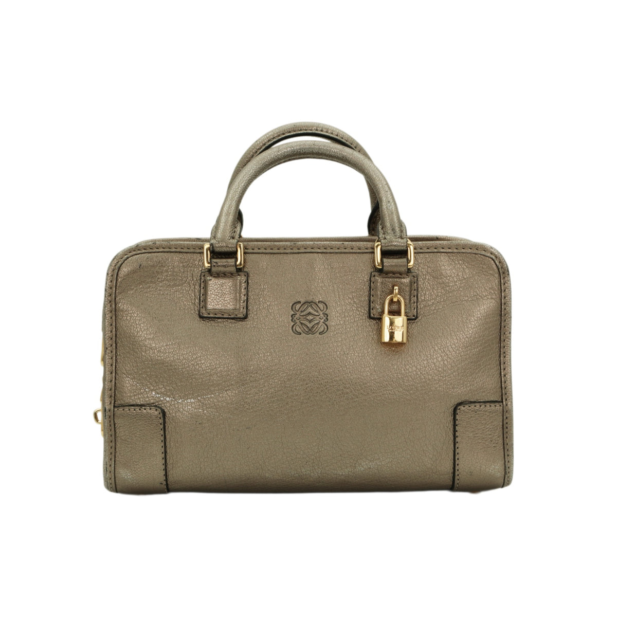 LOEWE Metallic Bronze Leather Amazona 22 Bag [Used]