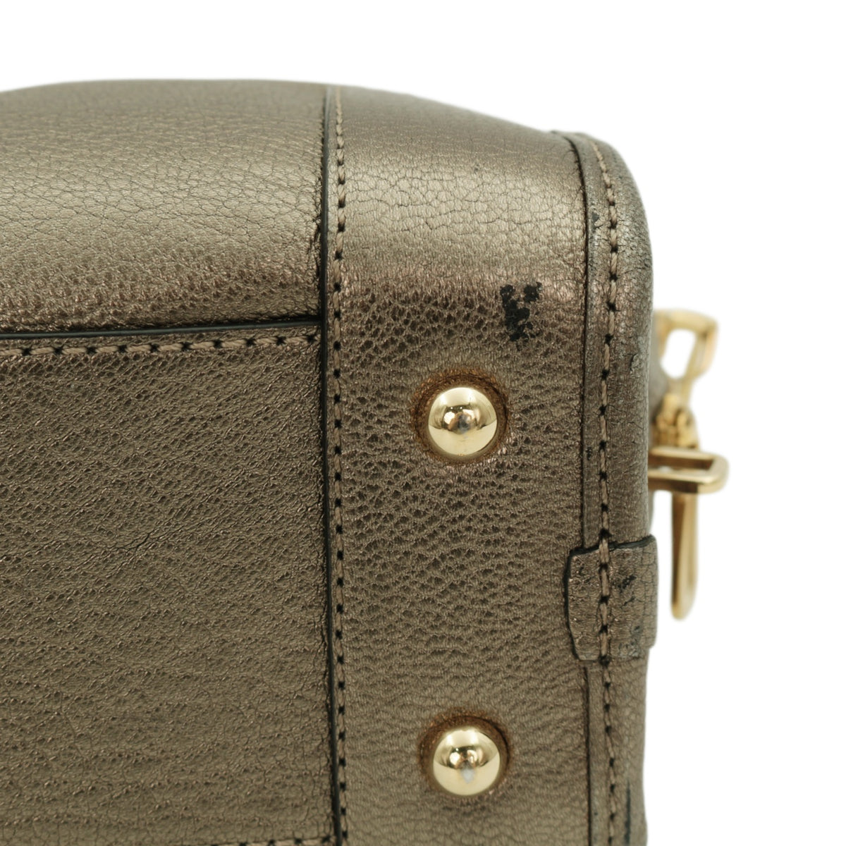 LOEWE Metallic Bronze Leather Amazona 22 Bag [Used]