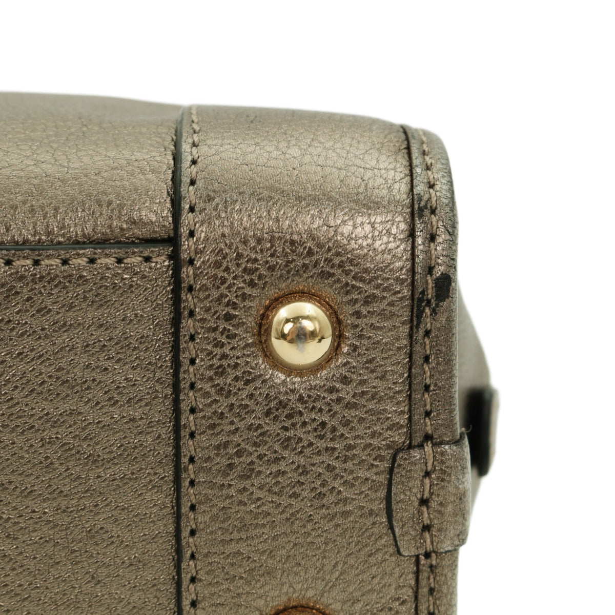 LOEWE Metallic Bronze Leather Amazona 22 Bag [Used]