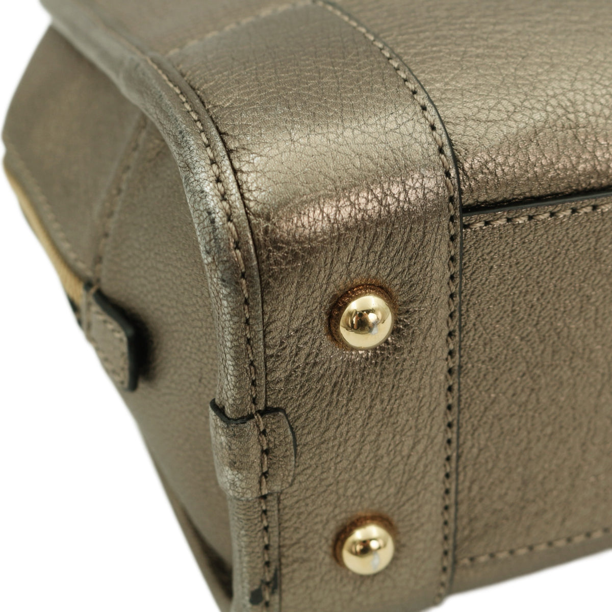 LOEWE Metallic Bronze Leather Amazona 22 Bag [Used]