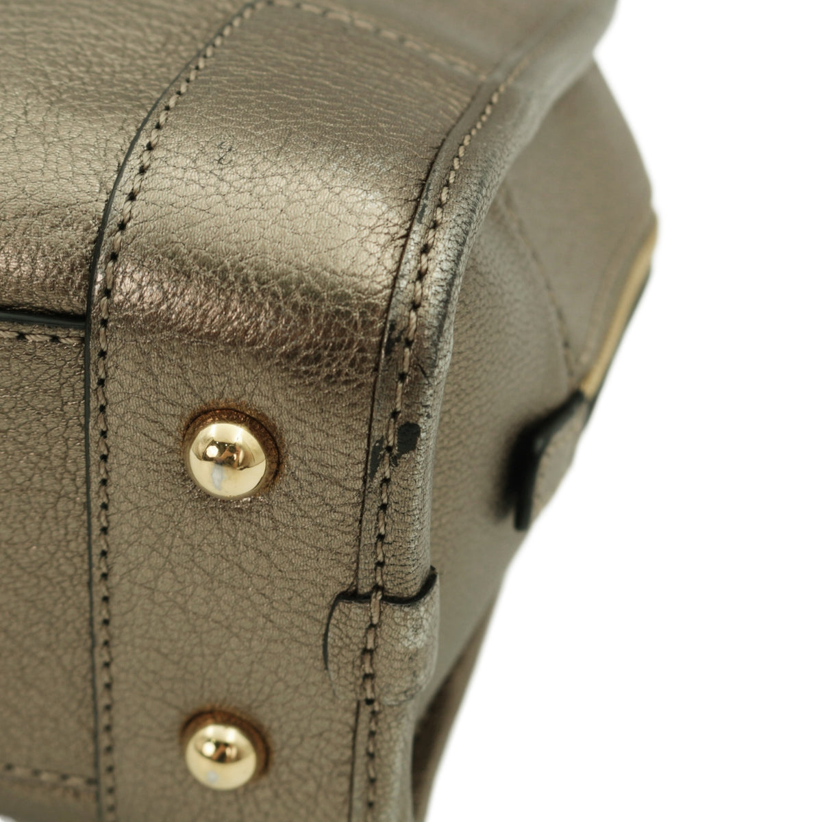 LOEWE Metallic Bronze Leather Amazona 22 Bag [Used]