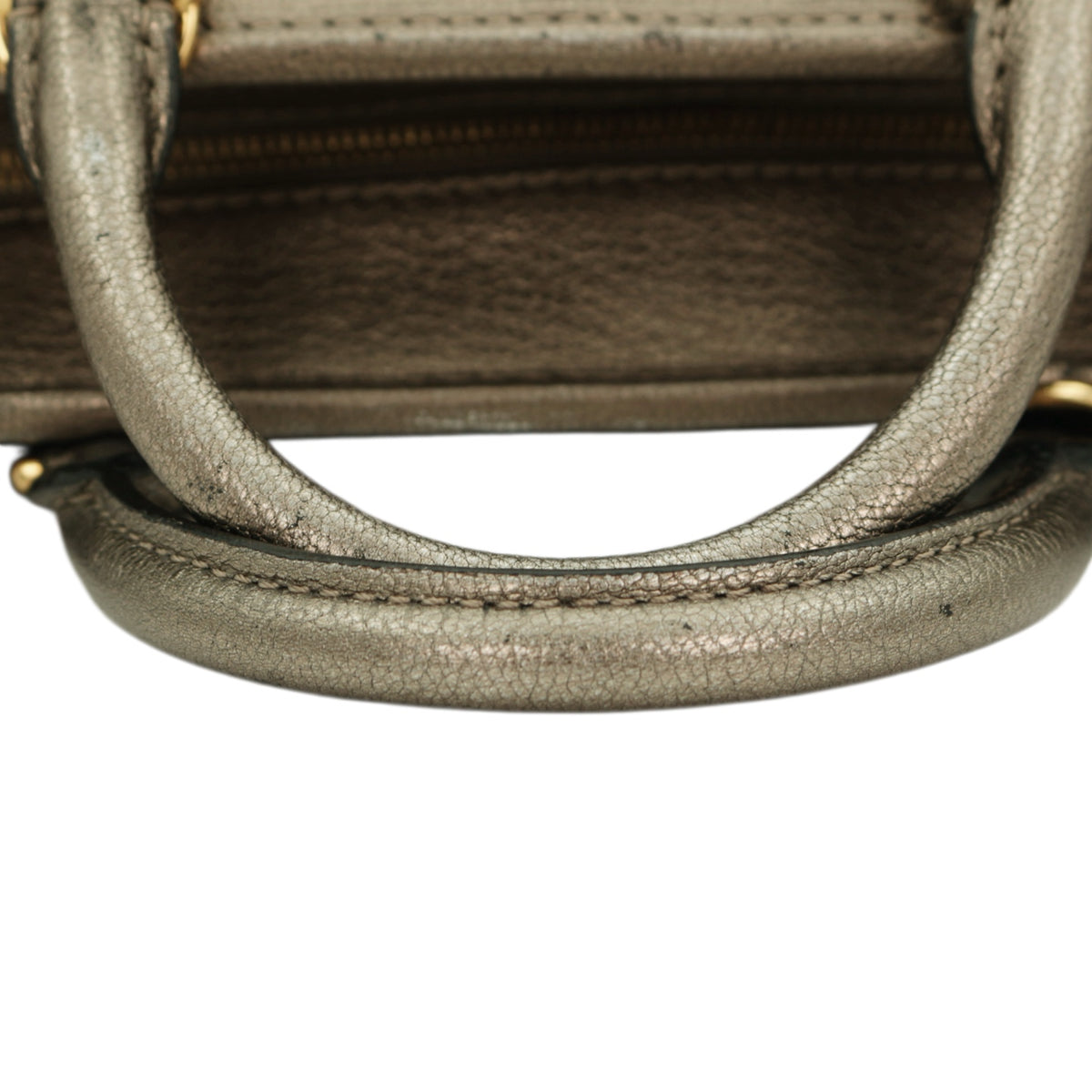 LOEWE Metallic Bronze Leather Amazona 22 Bag [Used]