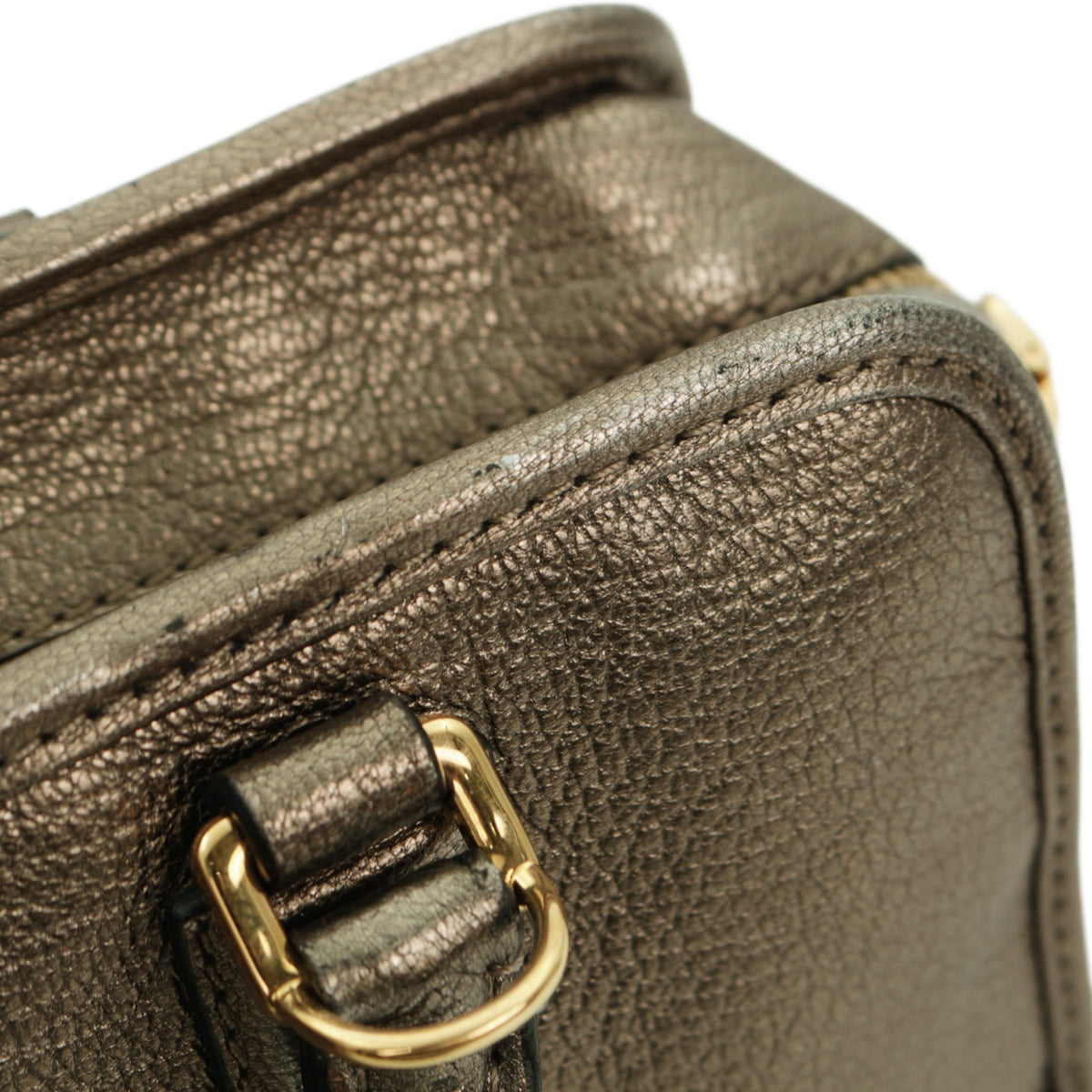 LOEWE Metallic Bronze Leather Amazona 22 Bag [Used]