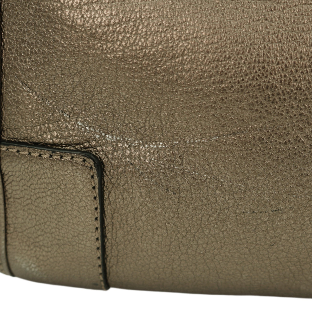 LOEWE Metallic Bronze Leather Amazona 22 Bag [Used]