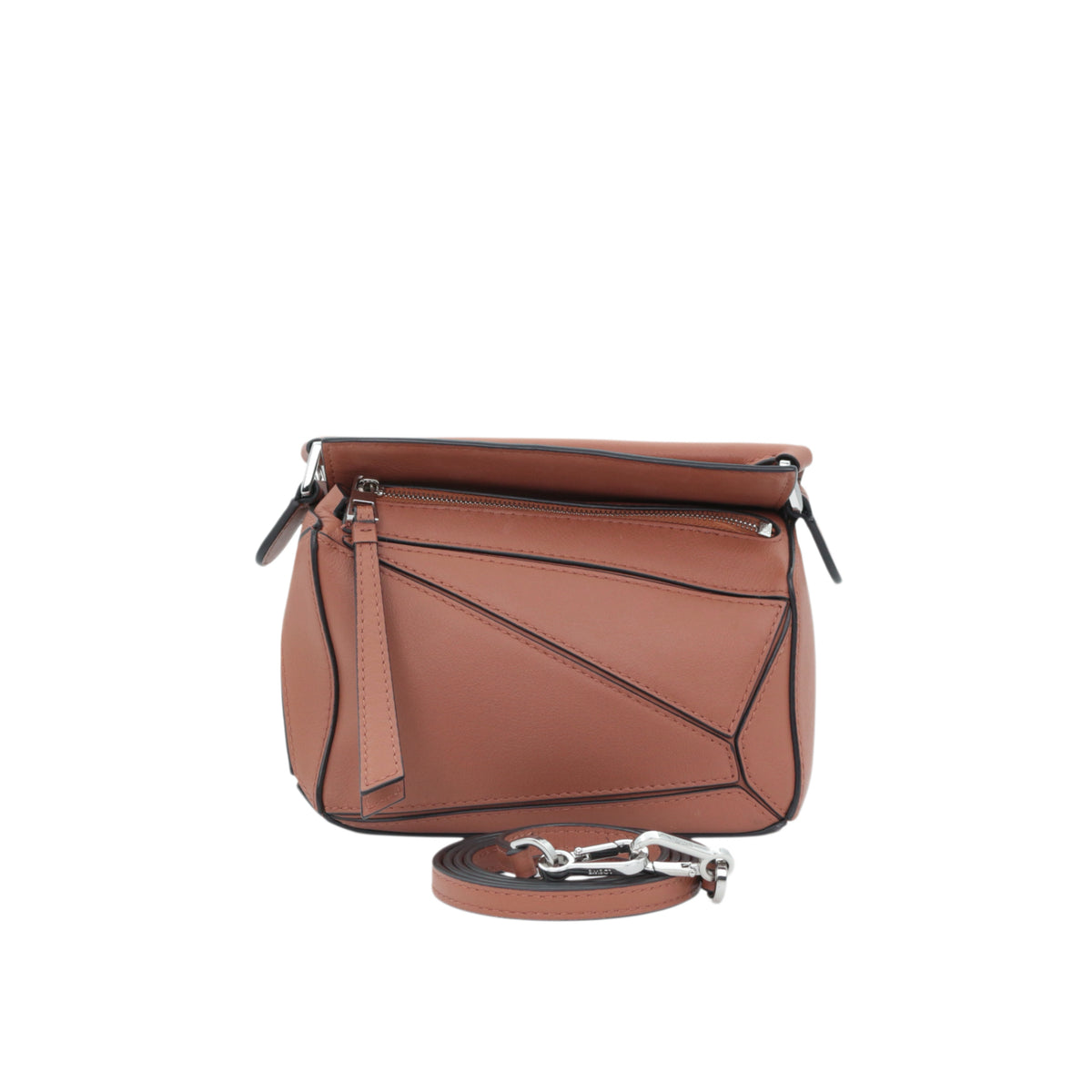 LOEWE Tan Leather Mini Puzzle Bag [Used]