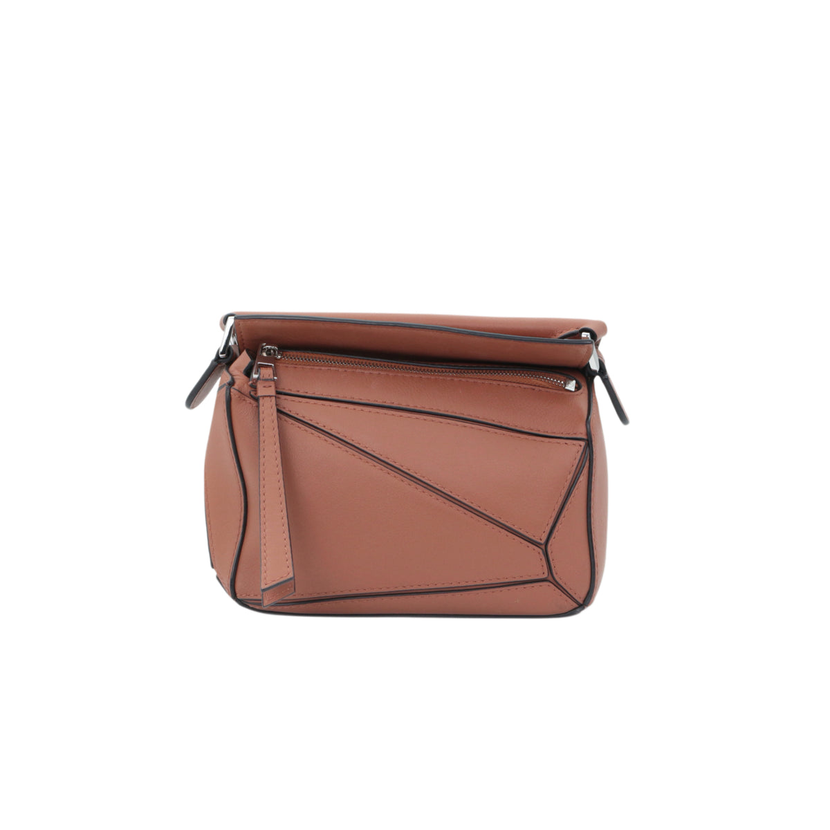 LOEWE Tan Leather Mini Puzzle Bag [Used]