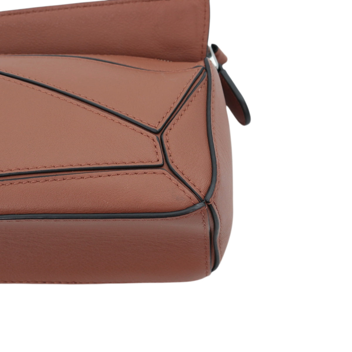 LOEWE Tan Leather Mini Puzzle Bag [Used]