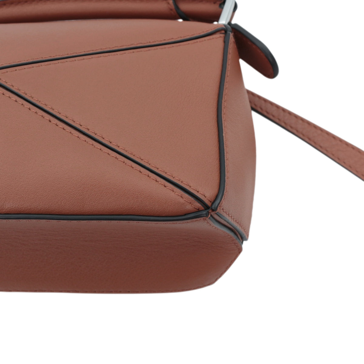 LOEWE Tan Leather Mini Puzzle Bag [Used]