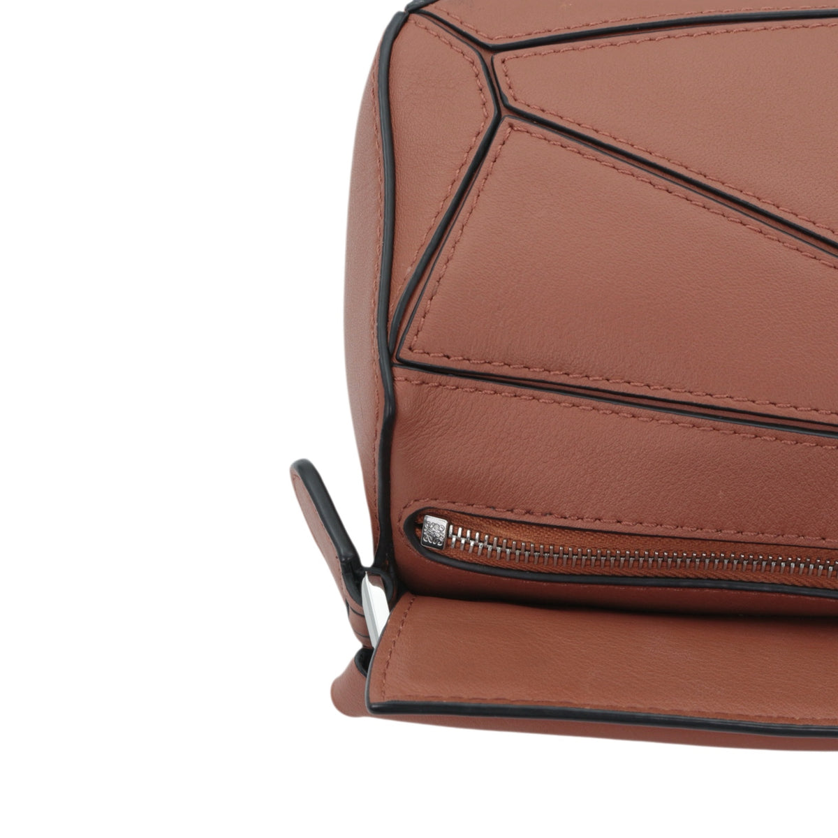 LOEWE Tan Leather Mini Puzzle Bag [Used]