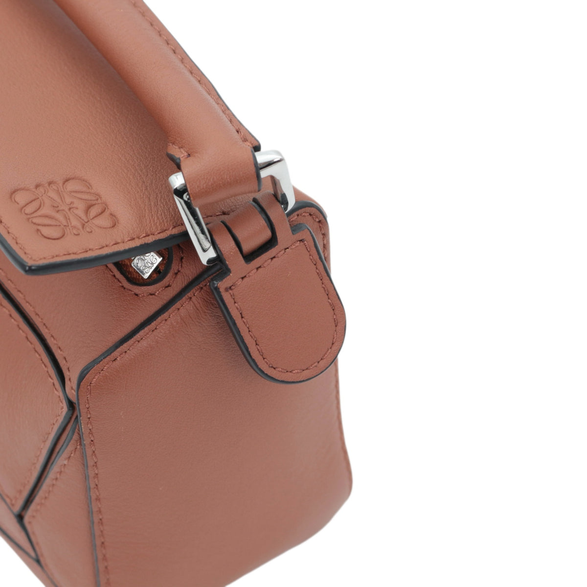 LOEWE Tan Leather Mini Puzzle Bag [Used]