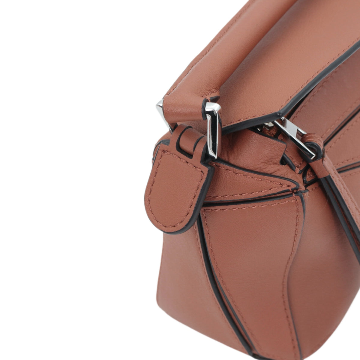 LOEWE Tan Leather Mini Puzzle Bag [Used]