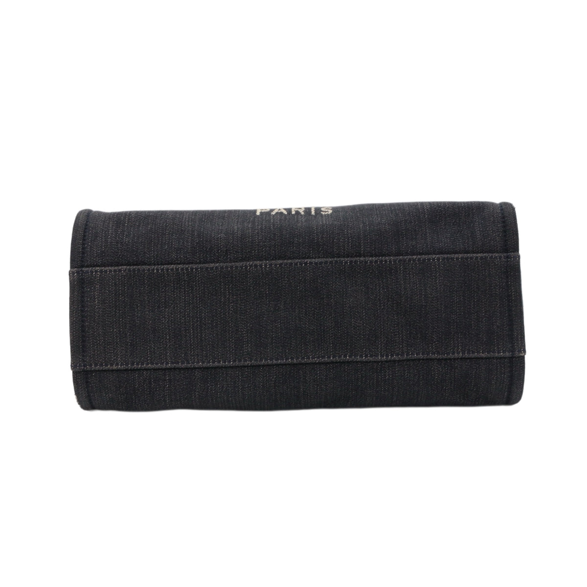 CHANEL Navy Blue Denim 31 Rue Cambon Logo Tote Bag [Used]