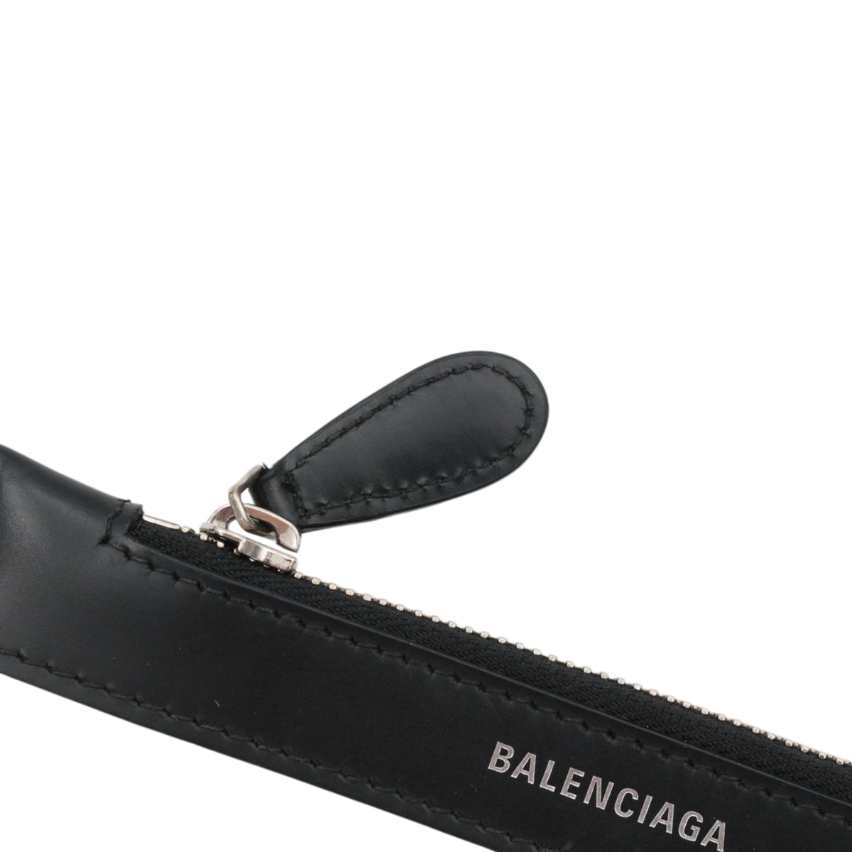 BALENCIAGA Black & White Canvas Navy Cabas XS Tote Bag [Used]