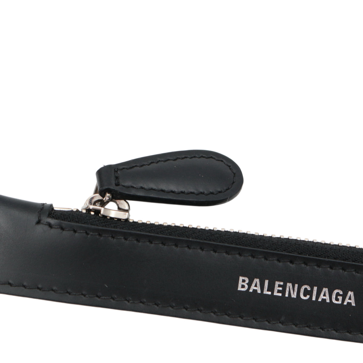 BALENCIAGA Black & White Canvas Navy Cabas XS Tote Bag [Used]