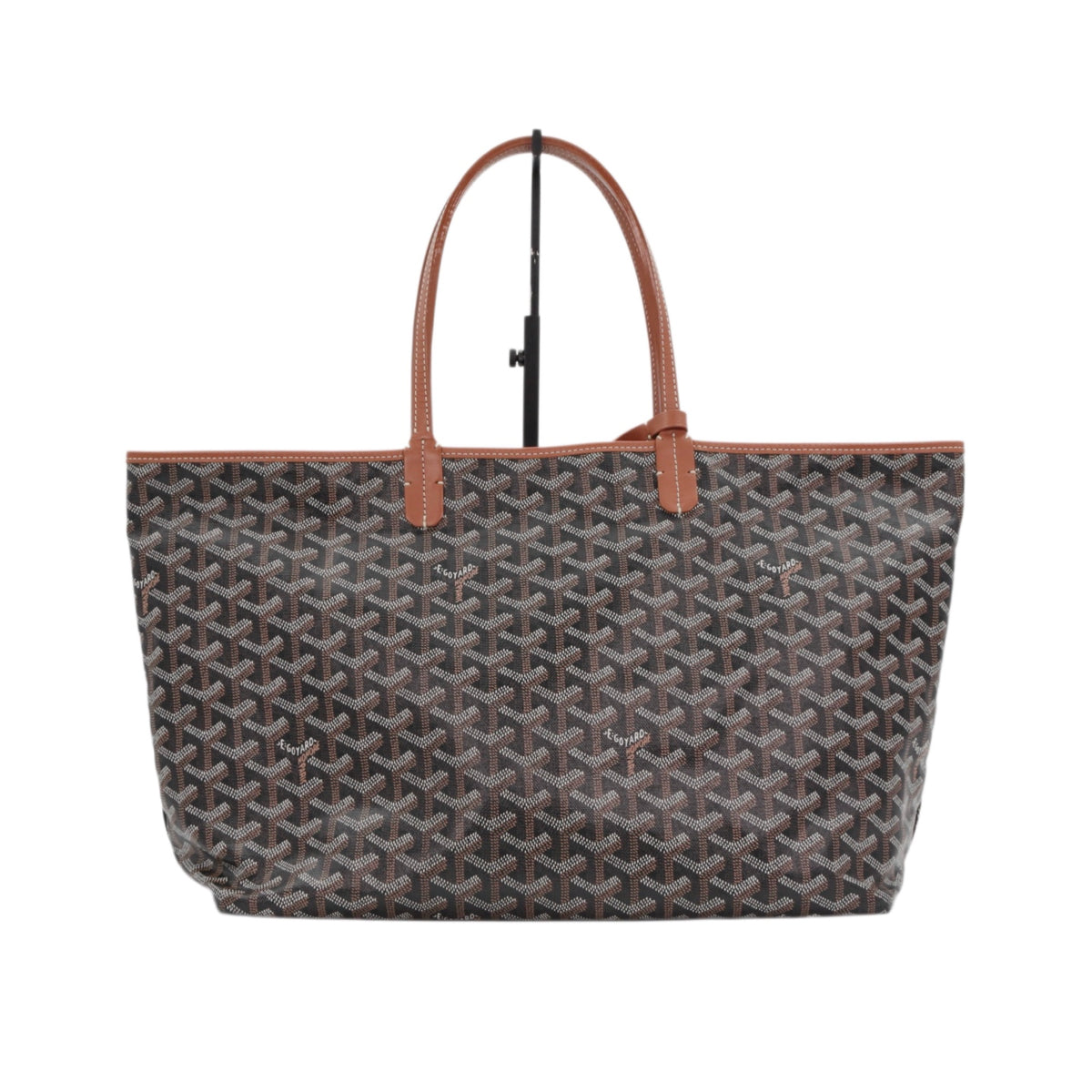 GOYARD Saint Louis PM Brown Goyardine Canvas Tote Bag [Used]