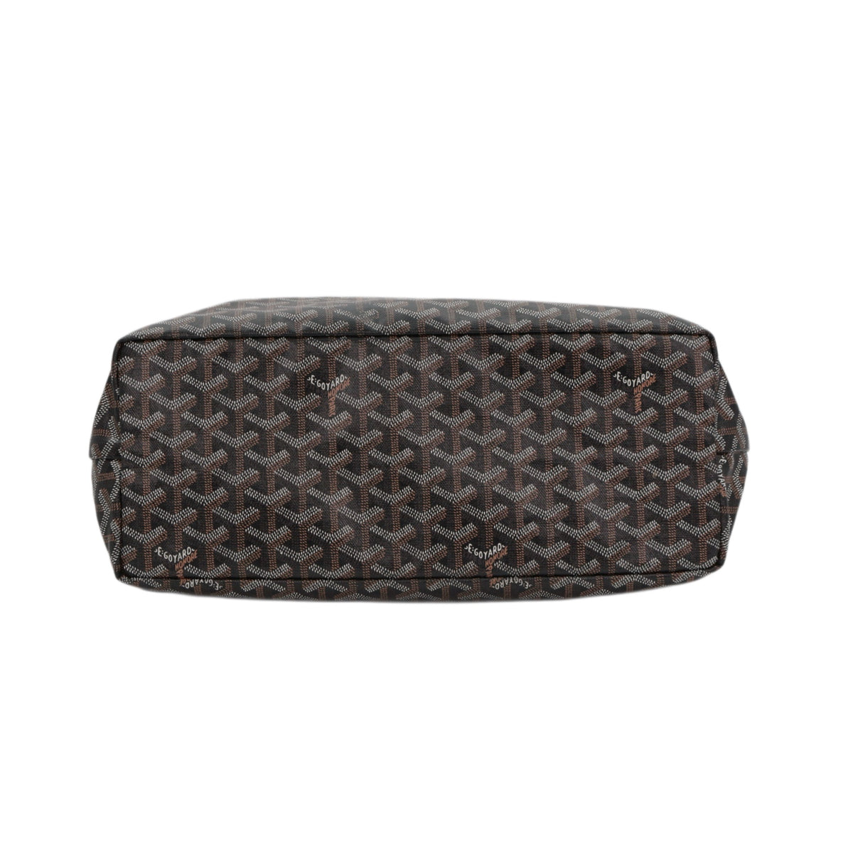 GOYARD Saint Louis PM Brown Goyardine Canvas Tote Bag [Used]