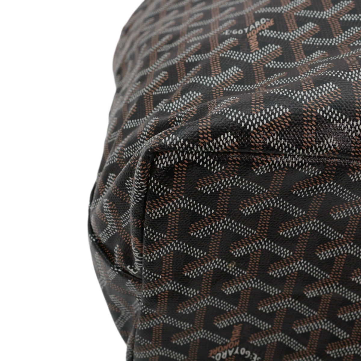 GOYARD Saint Louis PM Brown Goyardine Canvas Tote Bag [Used]