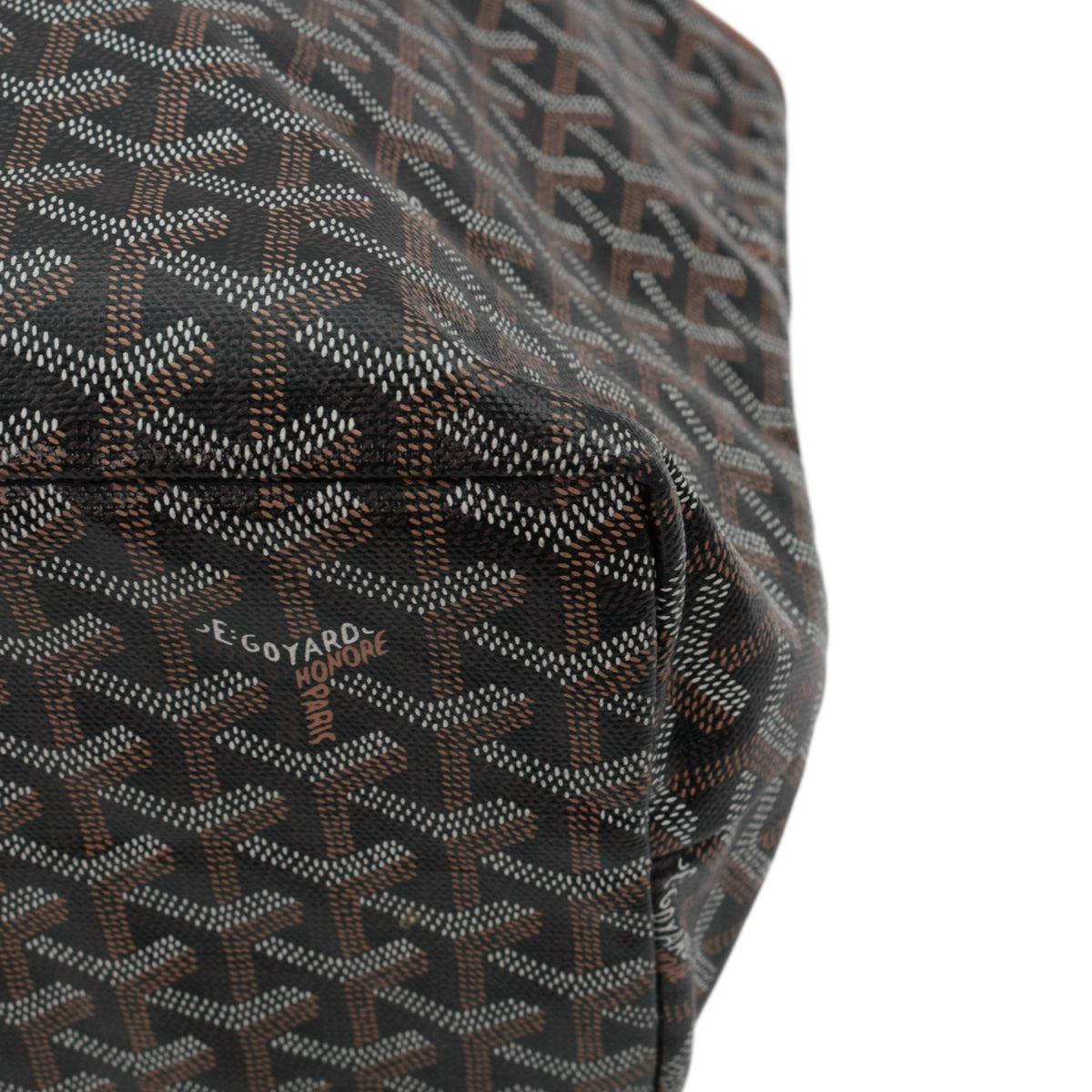 GOYARD Saint Louis PM Brown Goyardine Canvas Tote Bag [Used]