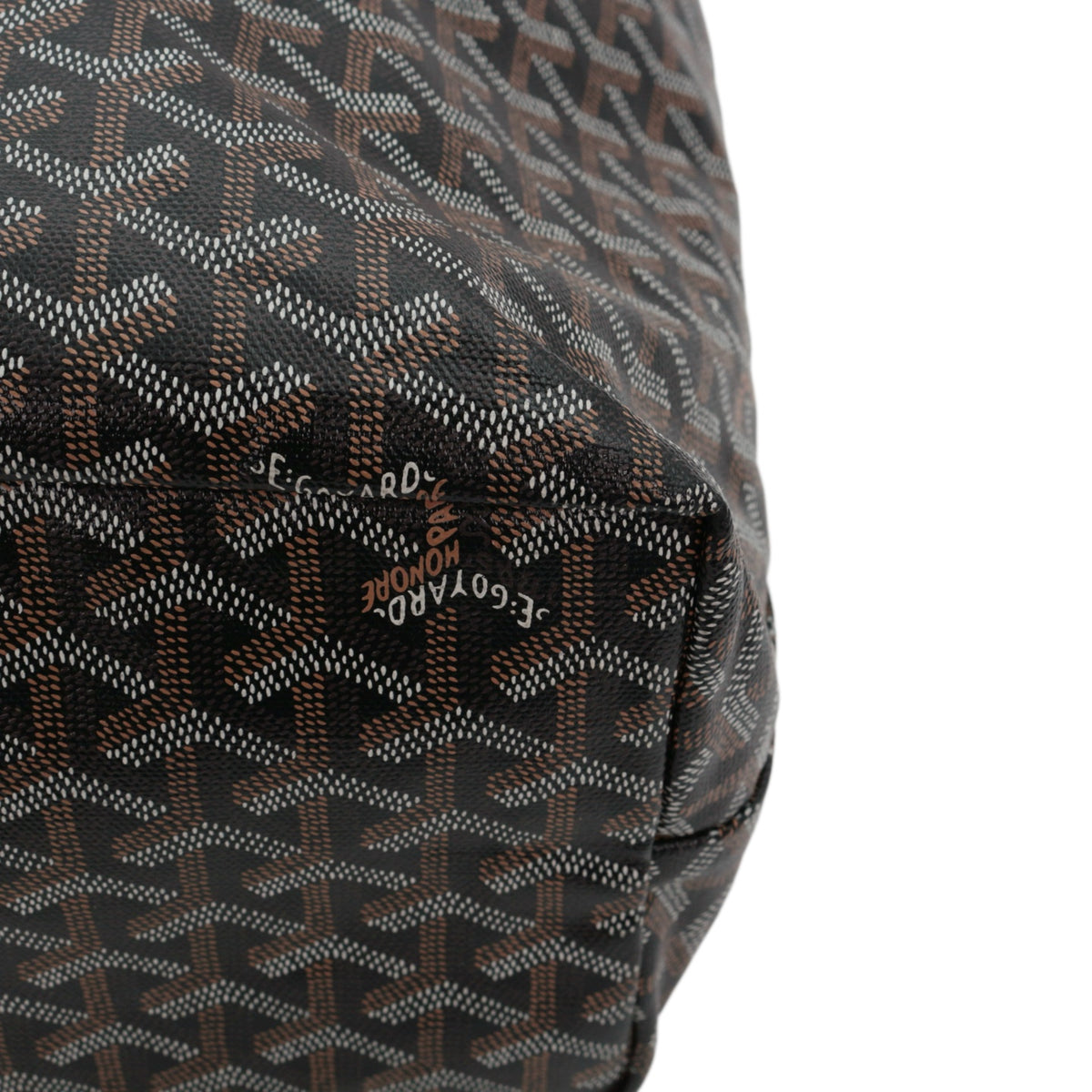 GOYARD Saint Louis PM Brown Goyardine Canvas Tote Bag [Used]