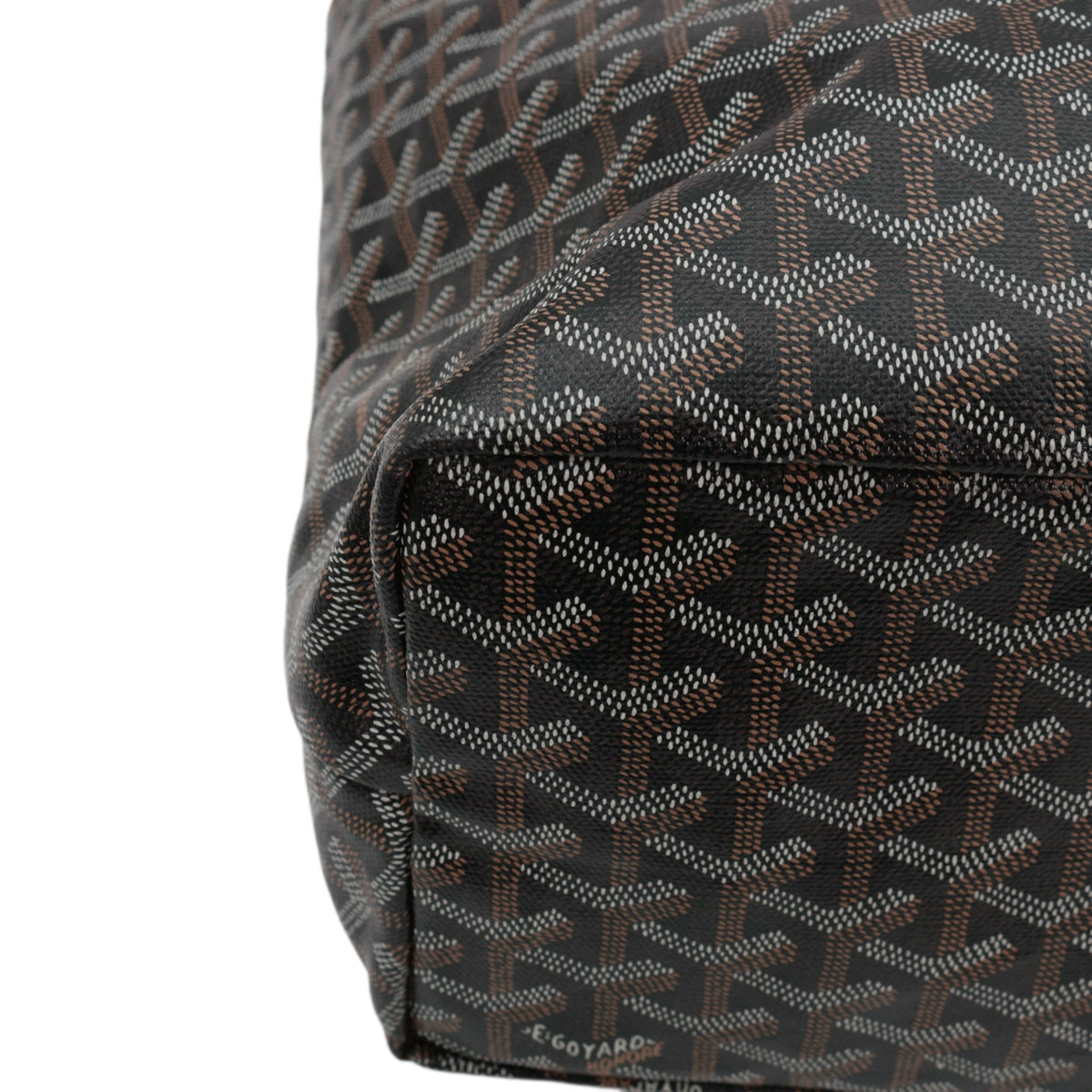 GOYARD Saint Louis PM Brown Goyardine Canvas Tote Bag [Used]