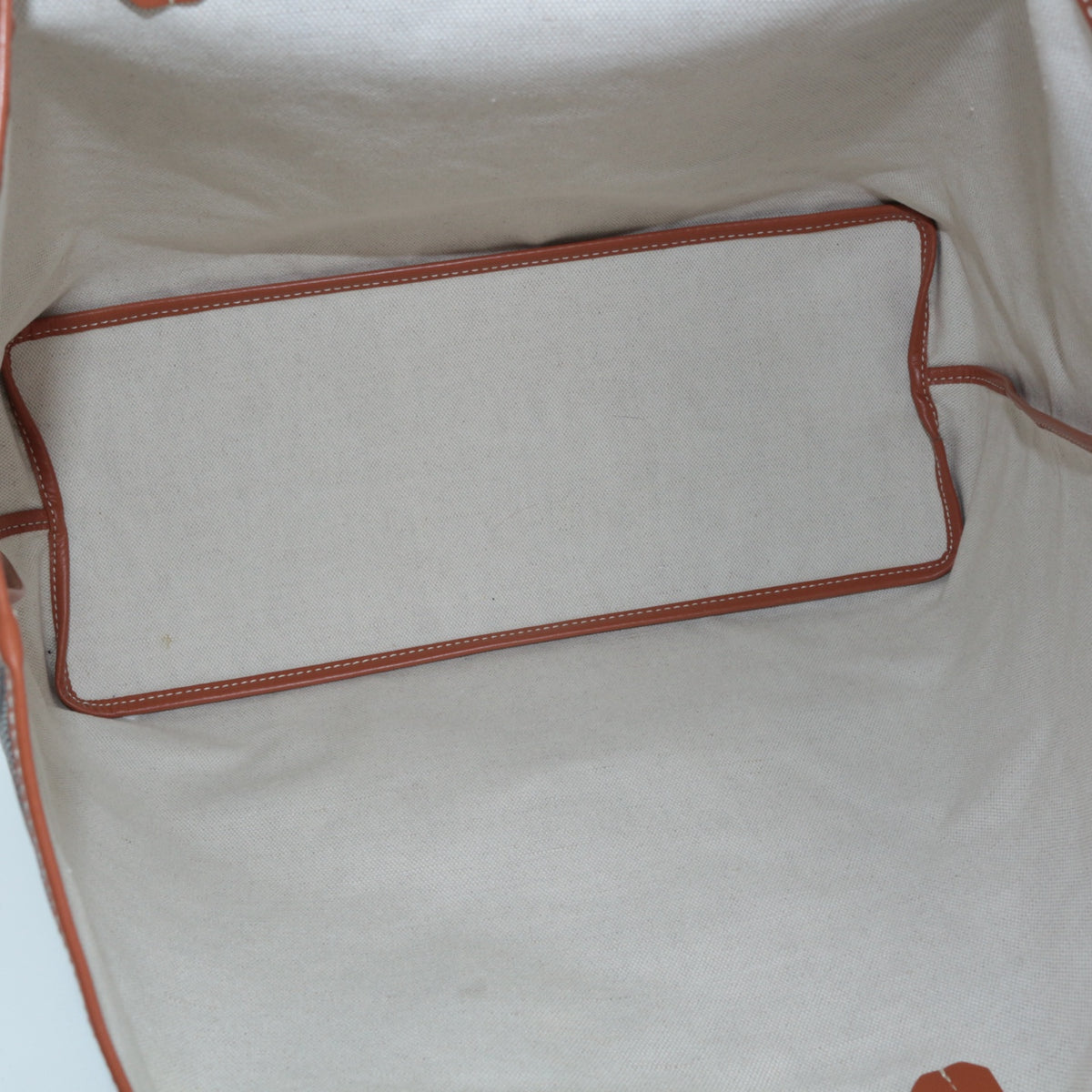 GOYARD Saint Louis PM Brown Goyardine Canvas Tote Bag [Used]