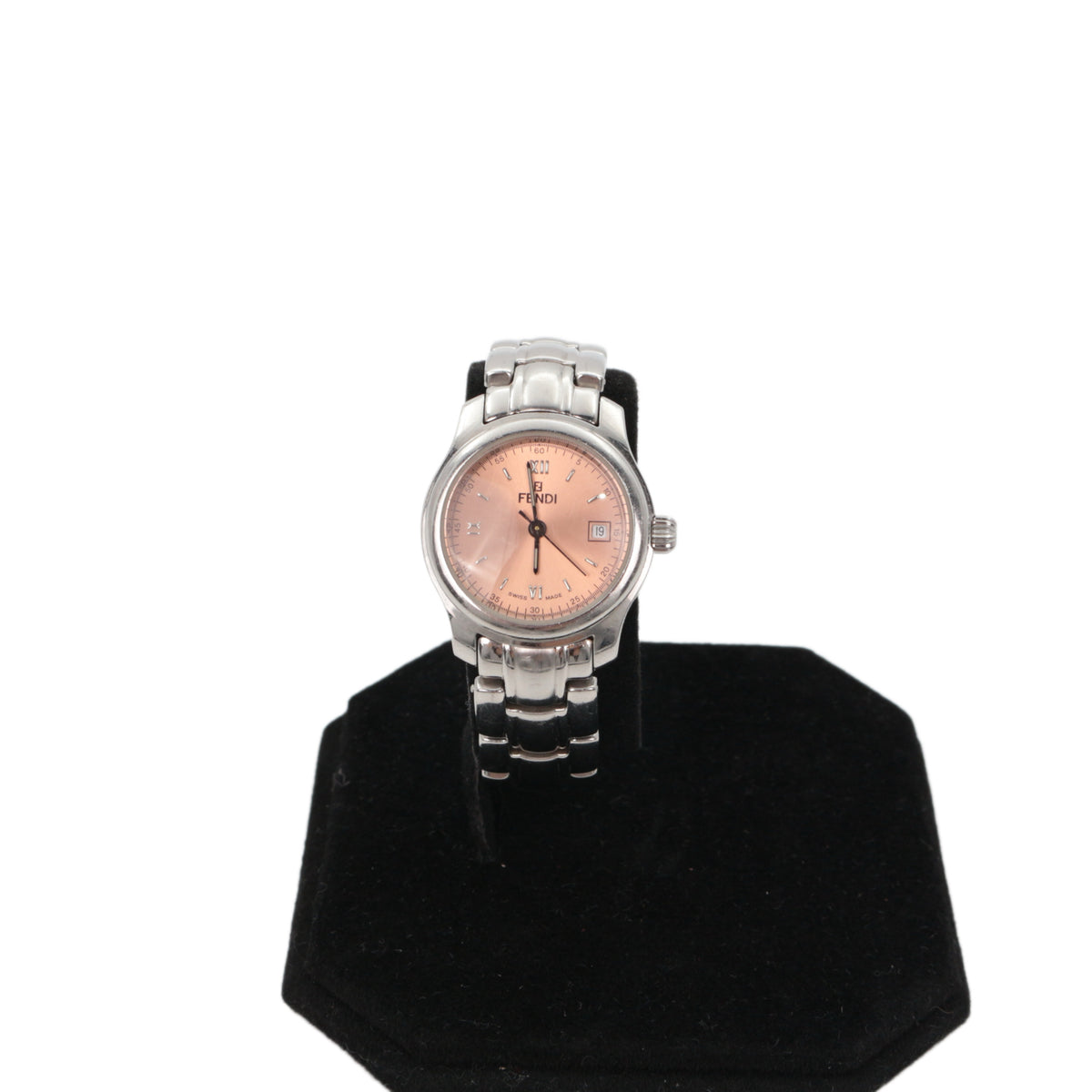 FENDI Orologi 210L Pink Dial Stainless Steel Women's Watch [Used]