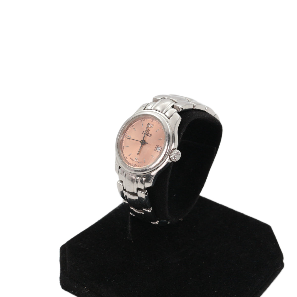 FENDI Orologi 210L Pink Dial Stainless Steel Women's Watch [Used]