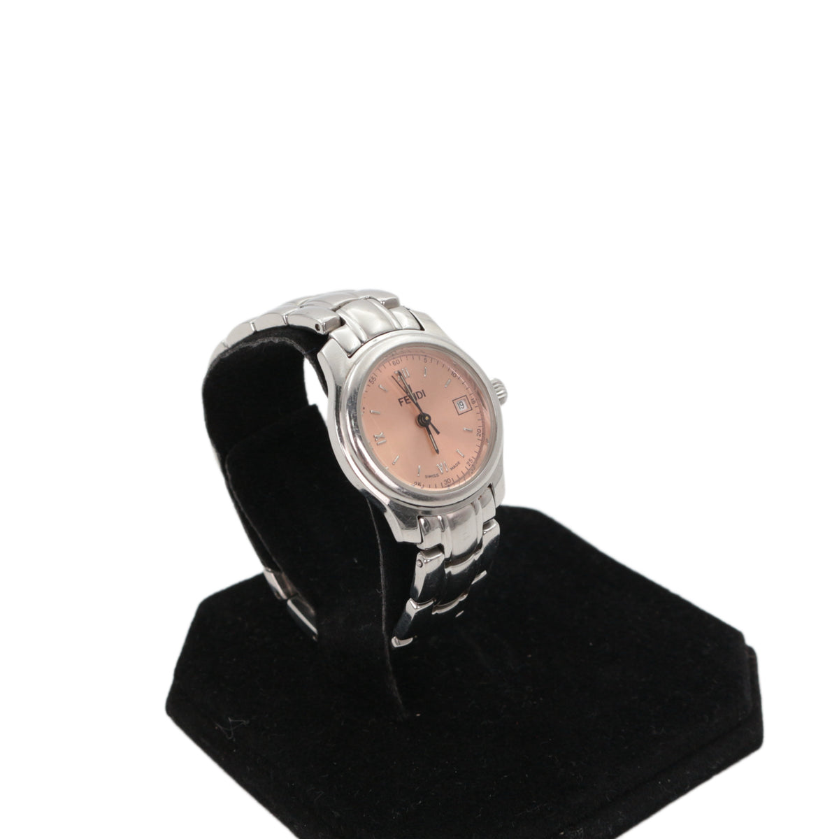 FENDI Orologi 210L Pink Dial Stainless Steel Women's Watch [Used]