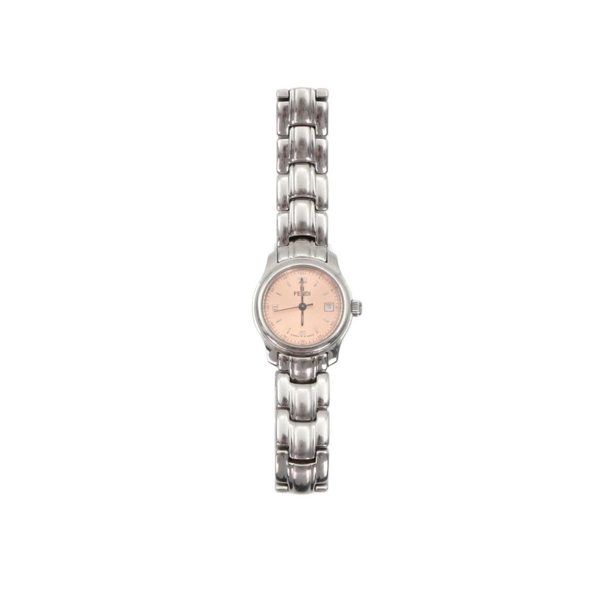 FENDI Orologi 210L Pink Dial Stainless Steel Women's Watch [Used]