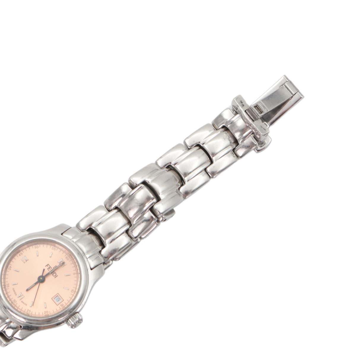 FENDI Orologi 210L Pink Dial Stainless Steel Women's Watch [Used]
