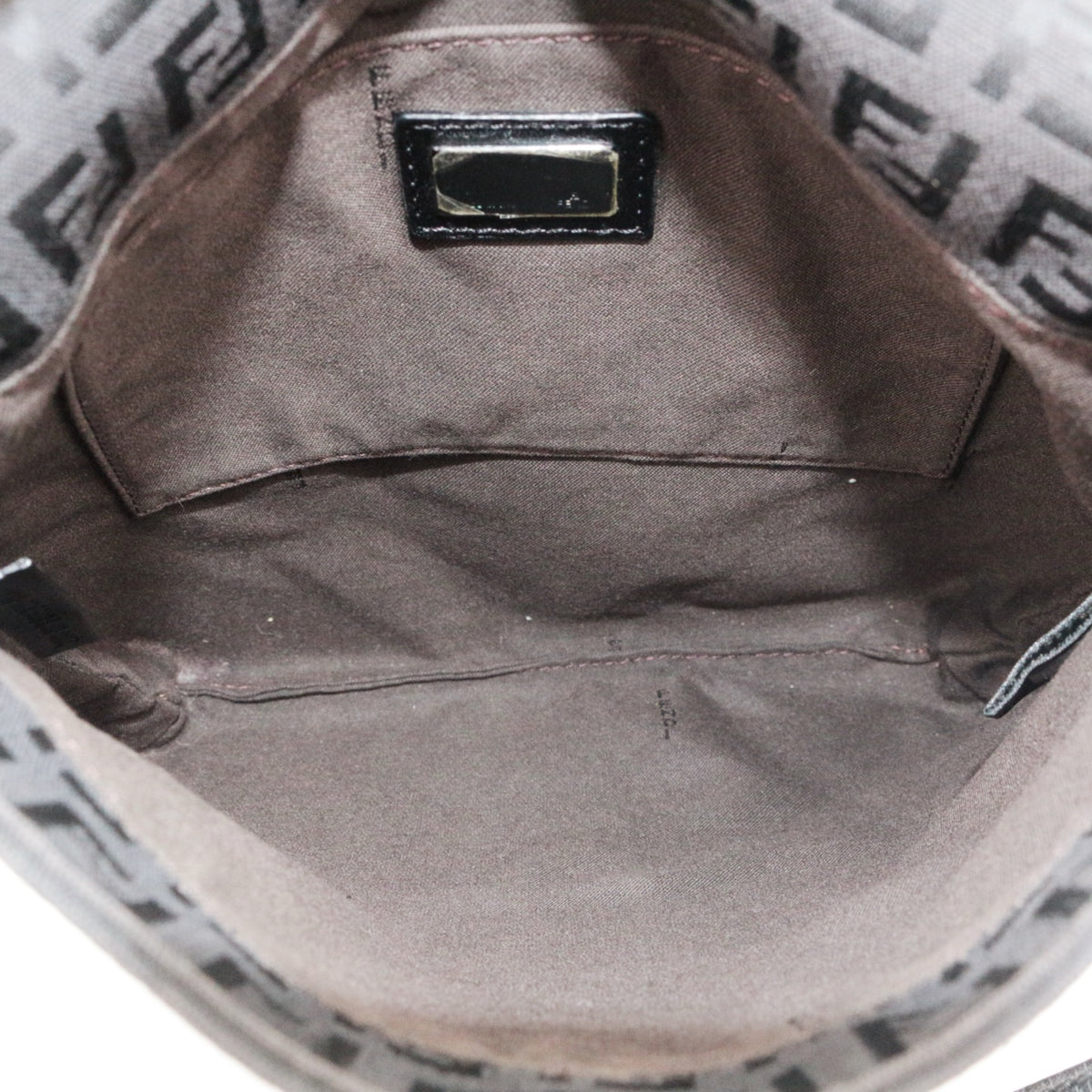 FENDI Brown Zucca FF Monogram Canvas Flap Crossbody Bag [Used]