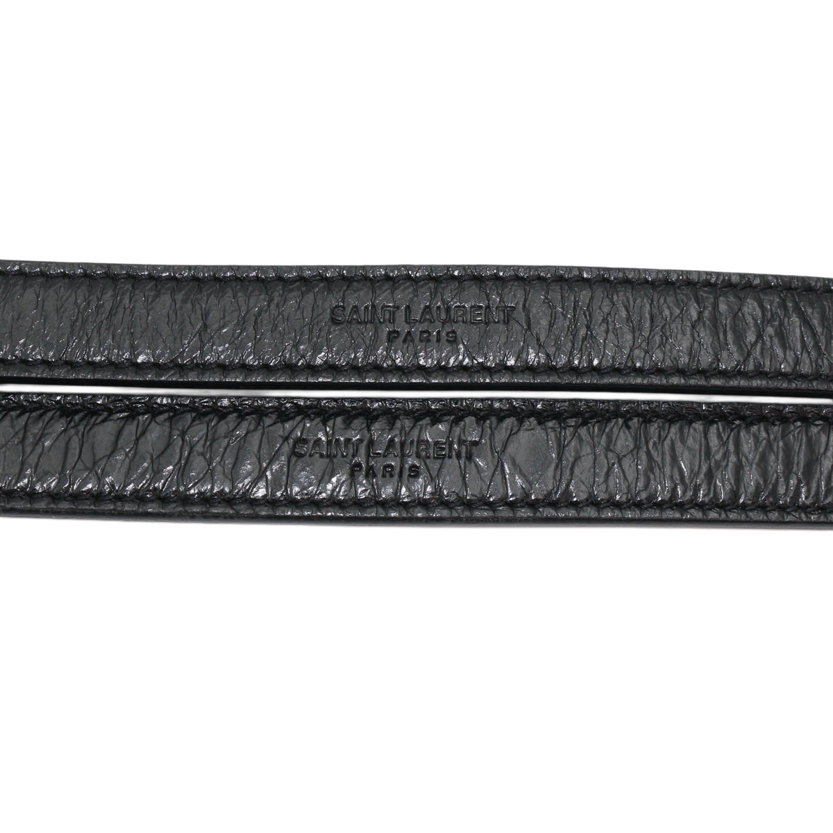 SAINT LAURENT Black Crinkled Calfskin Medium Niki Chain Shoulder Bag [Used]