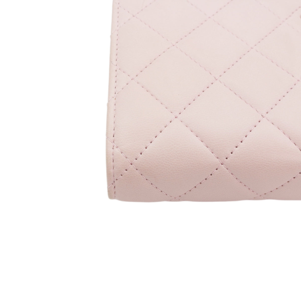 CHANEL Sakura Pink Lambskin Leather Classic Quilted Wallet on Chain (WOC) [Used]