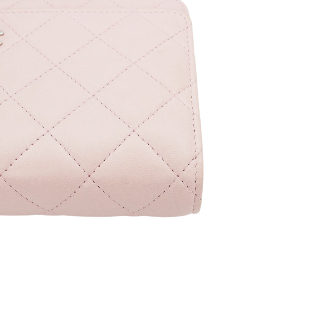 CHANEL Sakura Pink Lambskin Leather Classic Quilted Wallet on Chain (WOC) [Used]