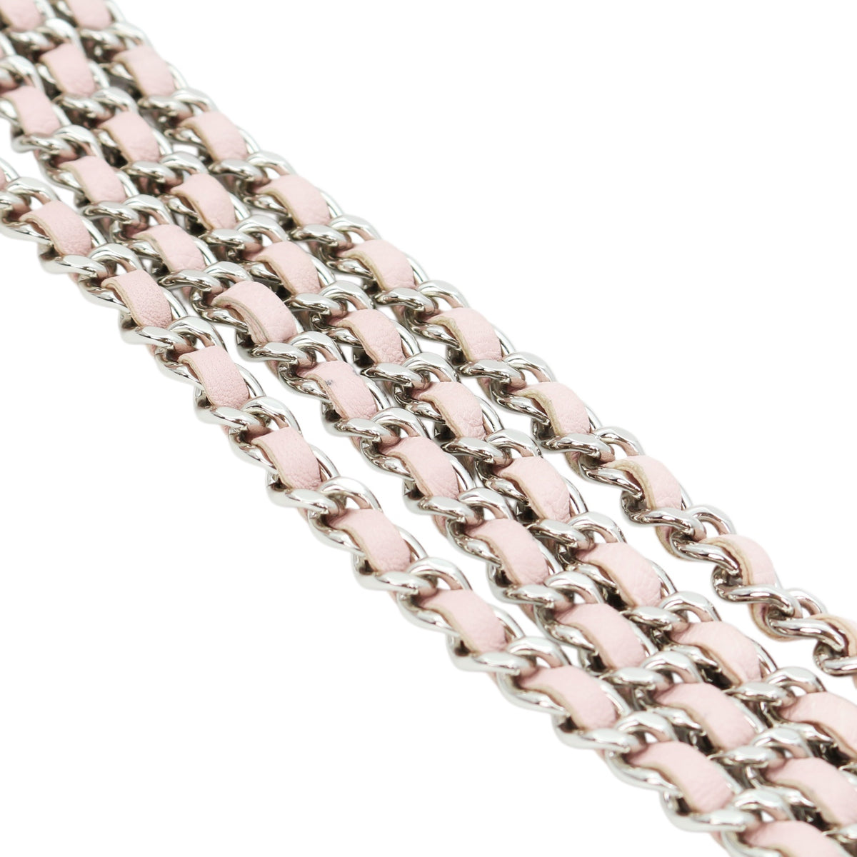 CHANEL Sakura Pink Lambskin Leather Classic Quilted Wallet on Chain (WOC) [Used]